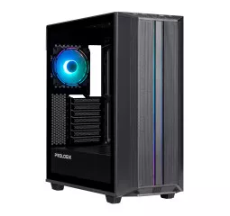 Корпус Prologix E122 Tempered Glass&Mesh Black