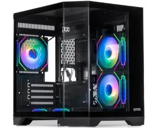 Корпус QUBE Crystal ARGB Black без БП (CRYSTAL_GBNU3)