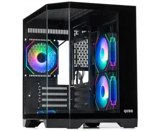 Корпус QUBE Crystal ARGB Black без БП (CRYSTAL_GBNU3)