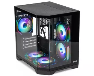 Корпус QUBE Crystal ARGB Black без БП (CRYSTAL_GBNU3)