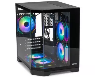 Корпус QUBE Crystal ARGB Black без БП (CRYSTAL_GBNU3)
