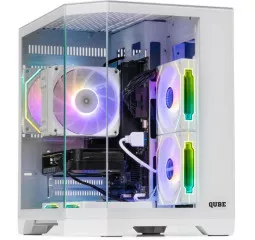 Корпус QUBE Crystal ARGB White без БП (CRYSTAL_GWNU3)