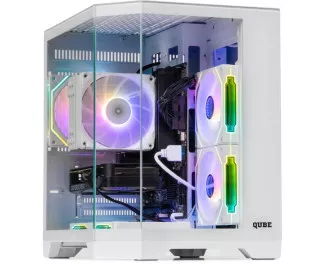 Корпус QUBE Crystal ARGB White без БП (CRYSTAL_GWNU3)