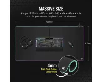 Коврик для мыши Corsair MM700 RGB Gaming Mouse Pad - Extended 3XL (CH-9417080-WW)