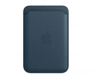 Кожаный чехол-бумажник Apple iPhone Leather Wallet with MagSafe для iPhone Baltic Blue (MHLQ3)