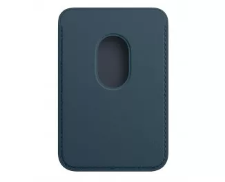 Кожаный чехол-бумажник Apple iPhone Leather Wallet with MagSafe для iPhone Baltic Blue (MHLQ3)