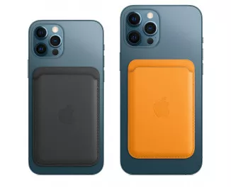 Кожаный чехол-бумажник Apple iPhone Leather Wallet with MagSafe для iPhone Baltic Blue (MHLQ3)
