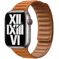 Кожаный ремешок для Apple Watch 38/40/41 mm Apple Leather Link Golden Brown - M/L (ML7L3)