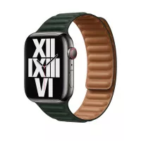 Кожаный ремешок для Apple Watch 38/40/41 mm Apple Leather Link Sequoia Green - M/L (ML7Q3)