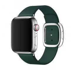 Шкіряний ремінець для Apple Watch 38/40/41 mm Apple Modern Buckle Forest Green - Large (MTQK2)