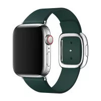 Шкіряний ремінець для Apple Watch 38/40/41 mm Apple Modern Buckle Forest Green - Small (MTQH2)