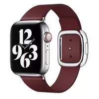 Кожаный ремешок для Apple Watch 38/40/41 mm Apple Modern Buckle Garnet - Large (MY652)