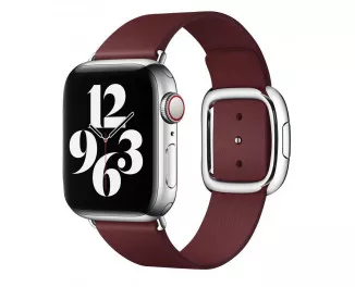 Шкіряний ремінець для Apple Watch 38/40/41 mm Apple Modern Buckle Garnet - Large (MY652)