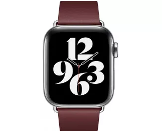 Шкіряний ремінець для Apple Watch 38/40/41 mm Apple Modern Buckle Garnet - Large (MY652)