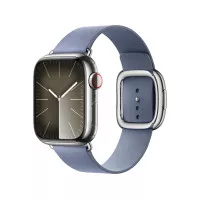 Шкіряний ремінець для Apple Watch 38/40/41 mm Apple Modern Buckle Lavender Blue - Large (MUHD3)