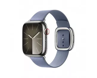 Шкіряний ремінець для Apple Watch 38/40/41 mm Apple Modern Buckle Lavender Blue - Large (MUHD3)