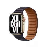Кожаный ремешок для Apple Watch 38/40/41mm Apple Leather Link Ink - S/M (MP833)
