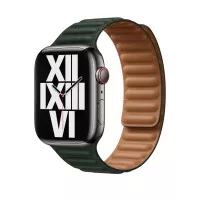 Кожаный ремешок для Apple Watch 38/40/41mm Apple Leather Link Sequoia Green - M/L (ML7Q3)