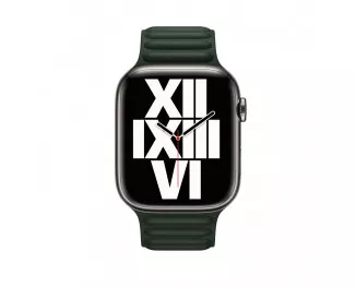 Кожаный ремешок для Apple Watch 38/40/41mm Apple Leather Link Sequoia Green - M/L (ML7Q3)