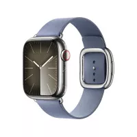 Кожаный ремешок для Apple Watch 38/40/41mm Apple Modern Buckle Lavender Blue - Large (MUHD3)