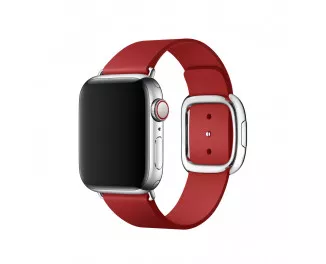 Шкіряний ремінець для Apple Watch 38/40/41mm Apple Modern Buckle Ruby (PRODUCT)RED - Large (MTQV2)