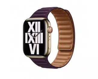 Кожаный ремешок для Apple Watch 41mm Apple Leather Link Dark Cherry - M/L (ML7N3)