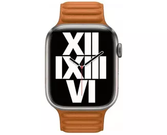 Кожаный ремешок для Apple Watch 41mm Apple Leather Link Golden Brown - M/L (ML7L3)