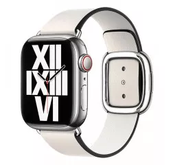 Кожаный ремешок для Apple Watch 41mm Apple Modern Buckle Chalk - Medium (ML7H3)