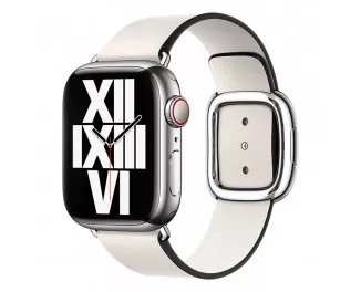 Кожаный ремешок для Apple Watch 41mm Apple Modern Buckle Chalk - Medium (ML7H3)
