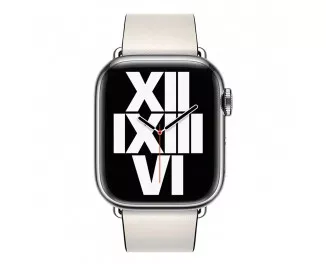 Кожаный ремешок для Apple Watch 41mm Apple Modern Buckle Chalk - Medium (ML7H3)