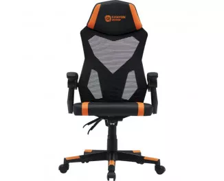 Кресло для геймеров Canyon Flow MCH01 Mesh Black/Orange (CNE-MCH01)
