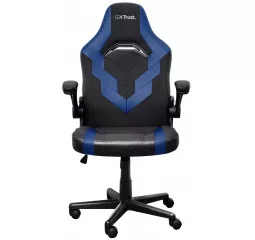Крісло Trust GXT703B Riye, ПУ шкіра, Foldable Armrests, синій