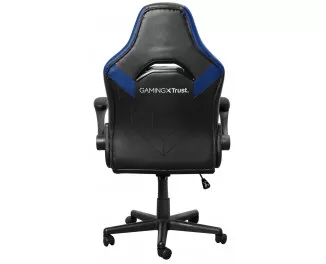Крісло Trust GXT703B Riye, ПУ шкіра, Foldable Armrests, синій