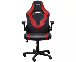 Крісло Trust GXT703R Riye, ПУ шкіра, Foldable Armrests, червоний