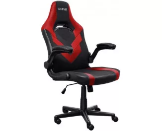 Крісло Trust GXT703R Riye, ПУ шкіра, Foldable Armrests, червоний