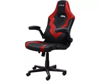 Крісло Trust GXT703R Riye, ПУ шкіра, Foldable Armrests, червоний