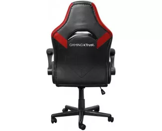 Крісло Trust GXT703R Riye, ПУ шкіра, Foldable Armrests, червоний