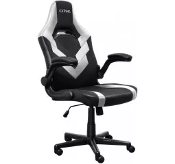 Крісло Trust GXT703W Riye, ПУ шкіра, Foldable Armrests, білий