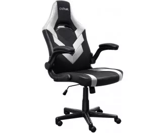 Крісло Trust GXT703W Riye, ПУ шкіра, Foldable Armrests, білий