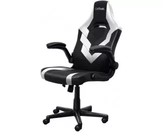 Крісло Trust GXT703W Riye, ПУ шкіра, Foldable Armrests, білий