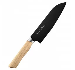 Кухонний японський ніж Сантоку 170 мм Satake Black Ash (807-630)
