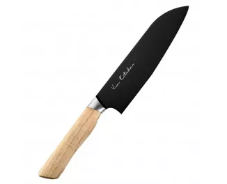 Кухонний японський ніж Сантоку 170 мм Satake Black Ash (807-630)