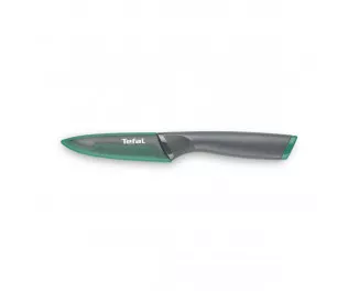 Кухонный нож для чистки овощей Tefal Fresh Kitchen, с чехлом 9см, нержавеющая сталь, черно-зеленый