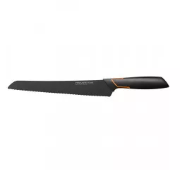 Кухонный нож для хлеба Fiskars Edge, 23.4см, нержавеющая сталь, пластик, черный