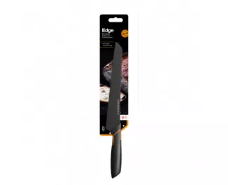 Кухонный нож для хлеба Fiskars Edge, 23.4см, нержавеющая сталь, пластик, черный