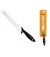Кухонный нож для хлеба Fiskars Essential, 23.4см, нержавеющая сталь, пластик, черный