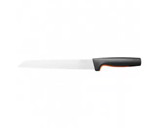 Кухонный нож для хлеба Fiskars Functional Form, 21.3см, нержавеющая сталь, пластик, черный