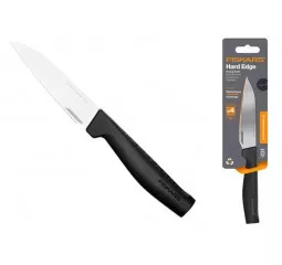 Кухонный нож для корнеплодов Fiskars Hard Edge, 11см, нержавеющая сталь, пластик, черный