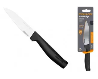 Кухонный нож для корнеплодов Fiskars Hard Edge, 11см, нержавеющая сталь, пластик, черный