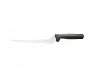 Кухонный нож филейный Fiskars Functional Form, 21.6см, нержавеющая сталь, пластик, черный